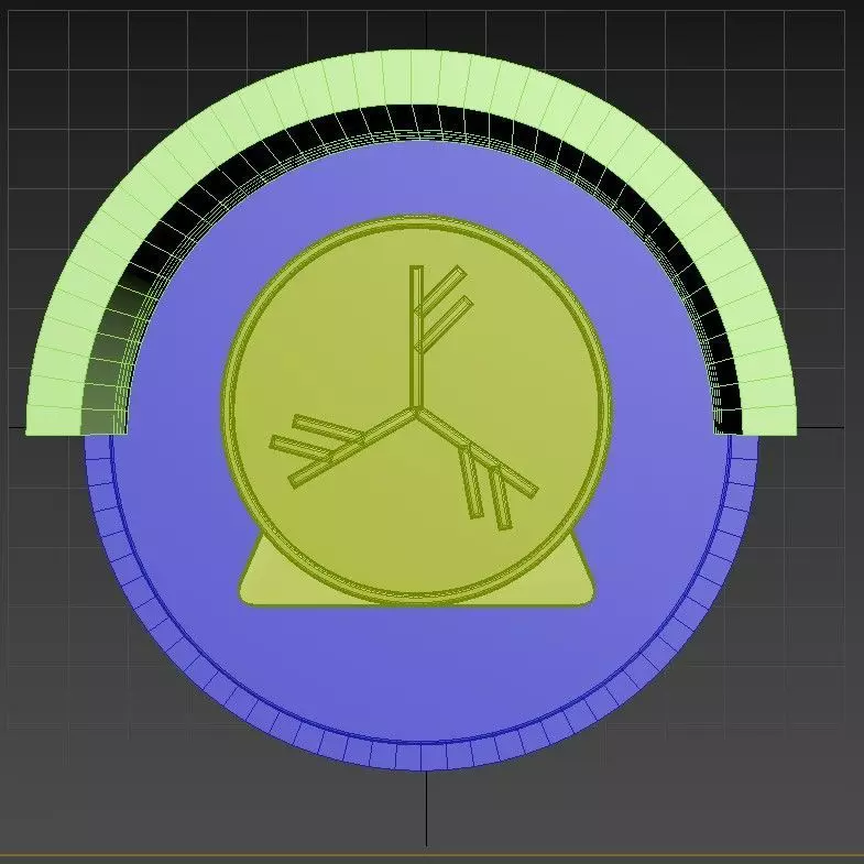 prototype with formwork runes runas fehu for silicone molds 3D print model_0