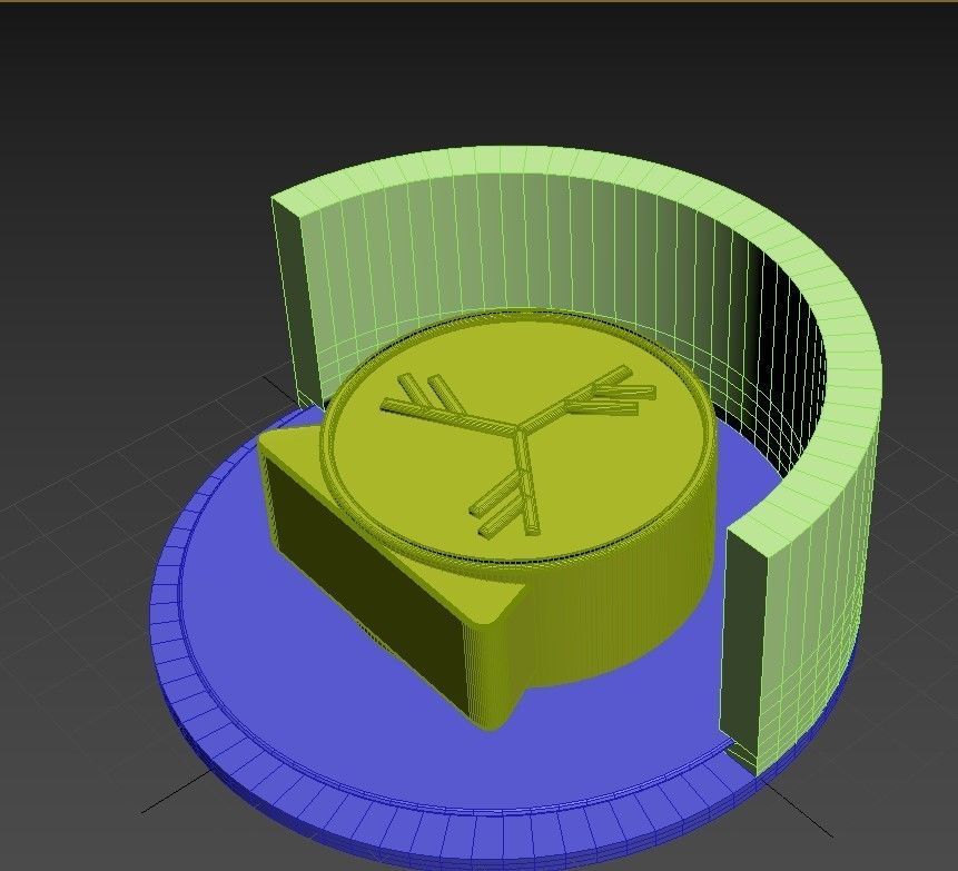 prototype with formwork runes runas fehu for silicone molds 3D print model_1