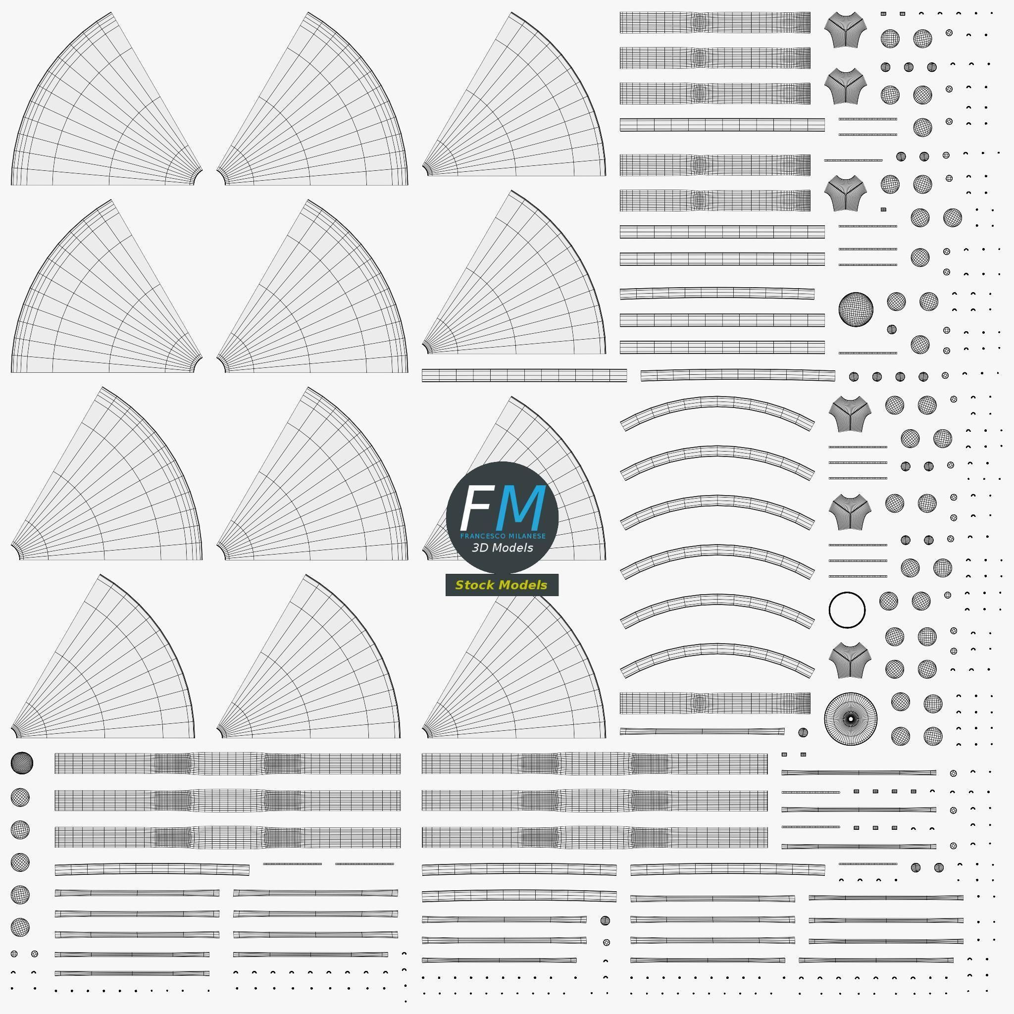 Playground merry-go-round 2 3D model_11