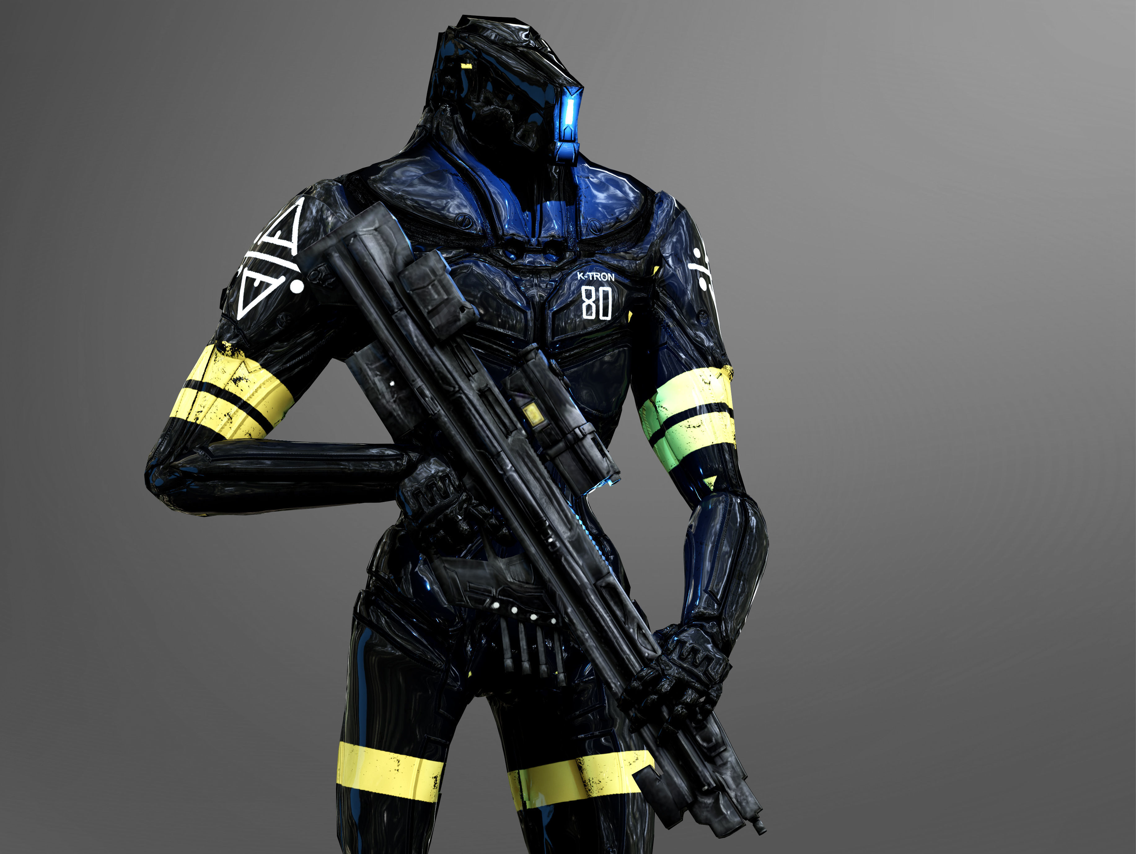 K-Tron  Low-poly 3D model_3