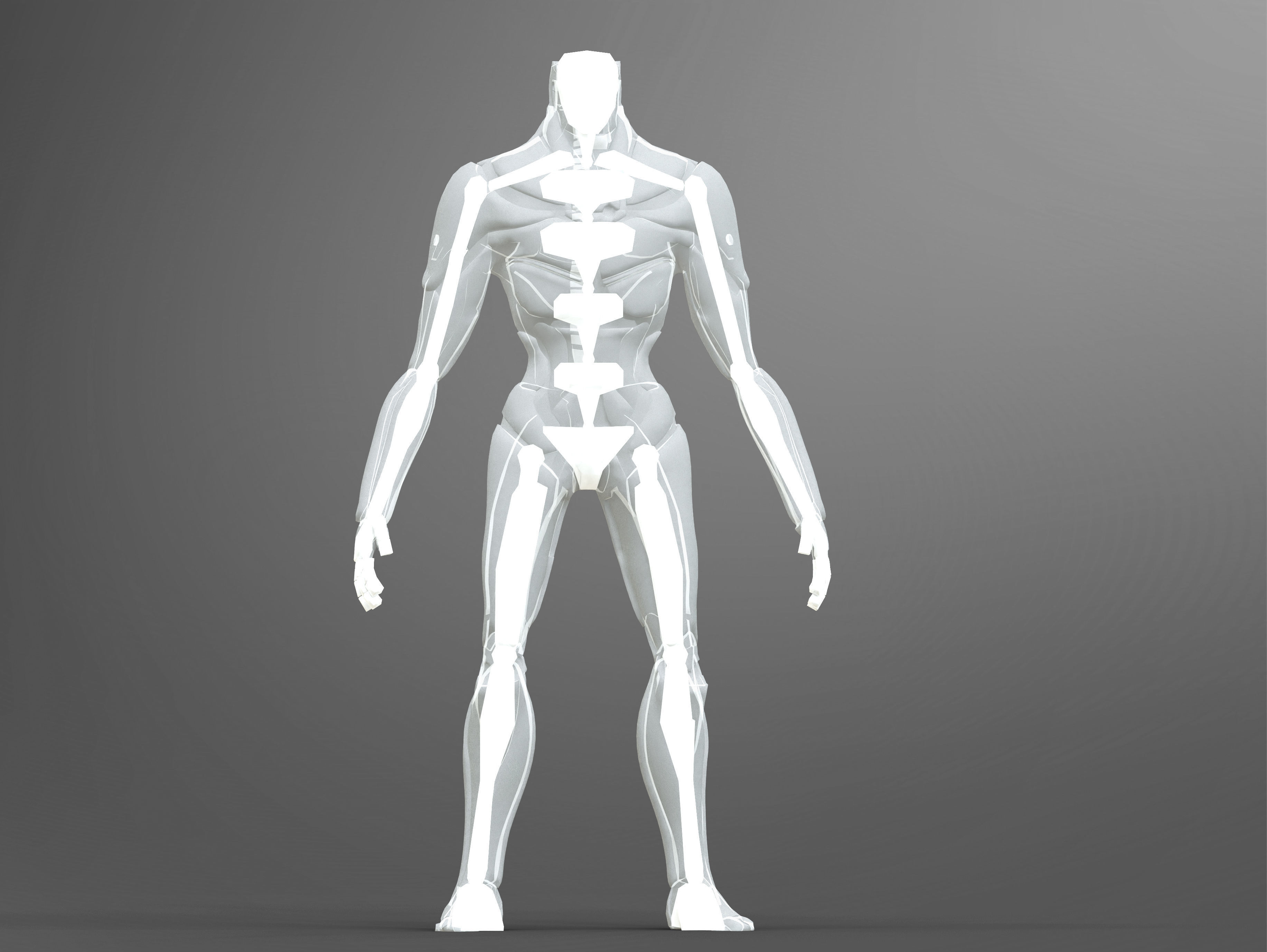 K-Tron  Low-poly 3D model_10