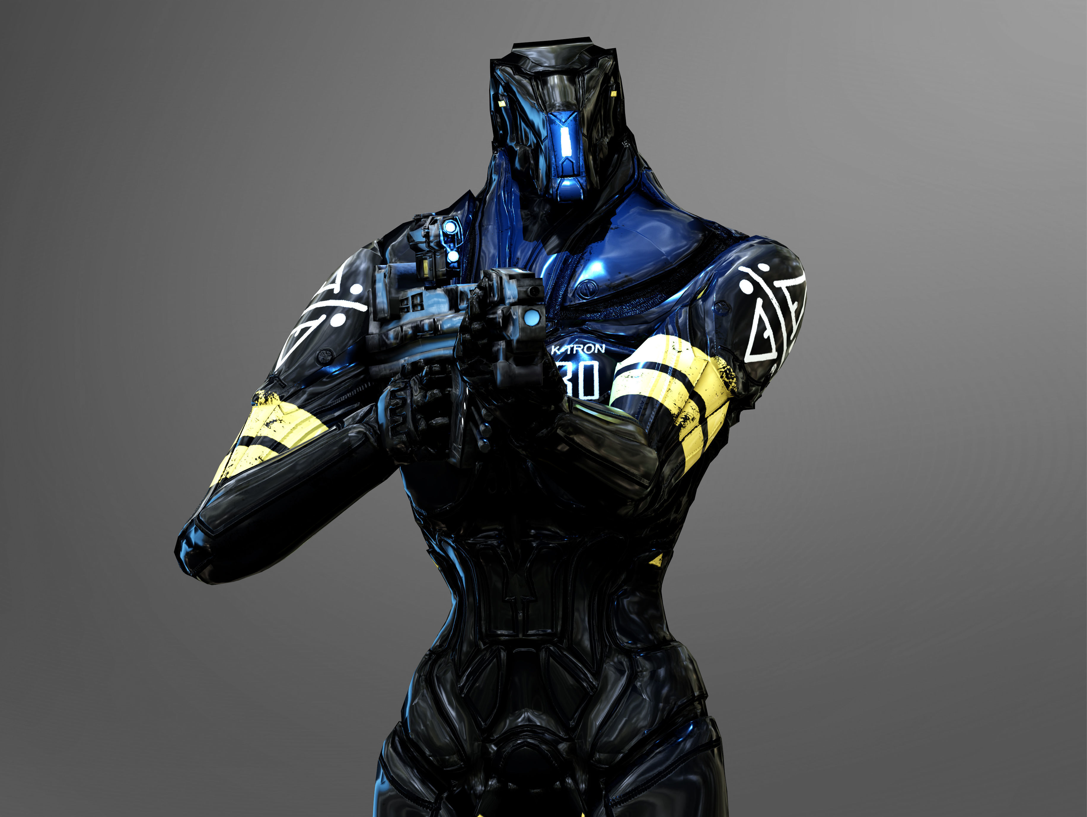 K-Tron  Low-poly 3D model_1