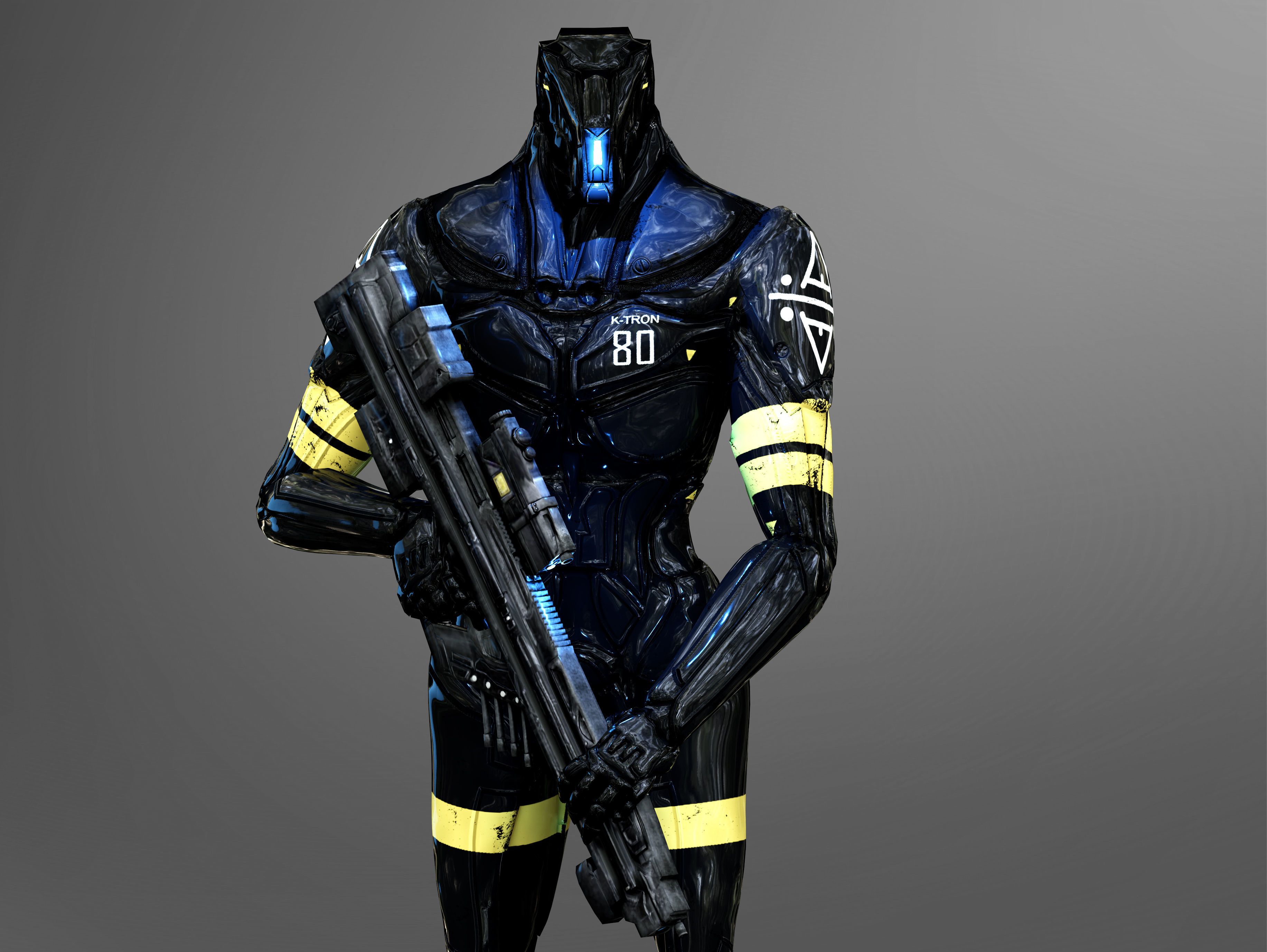 K-Tron  Low-poly 3D model_2