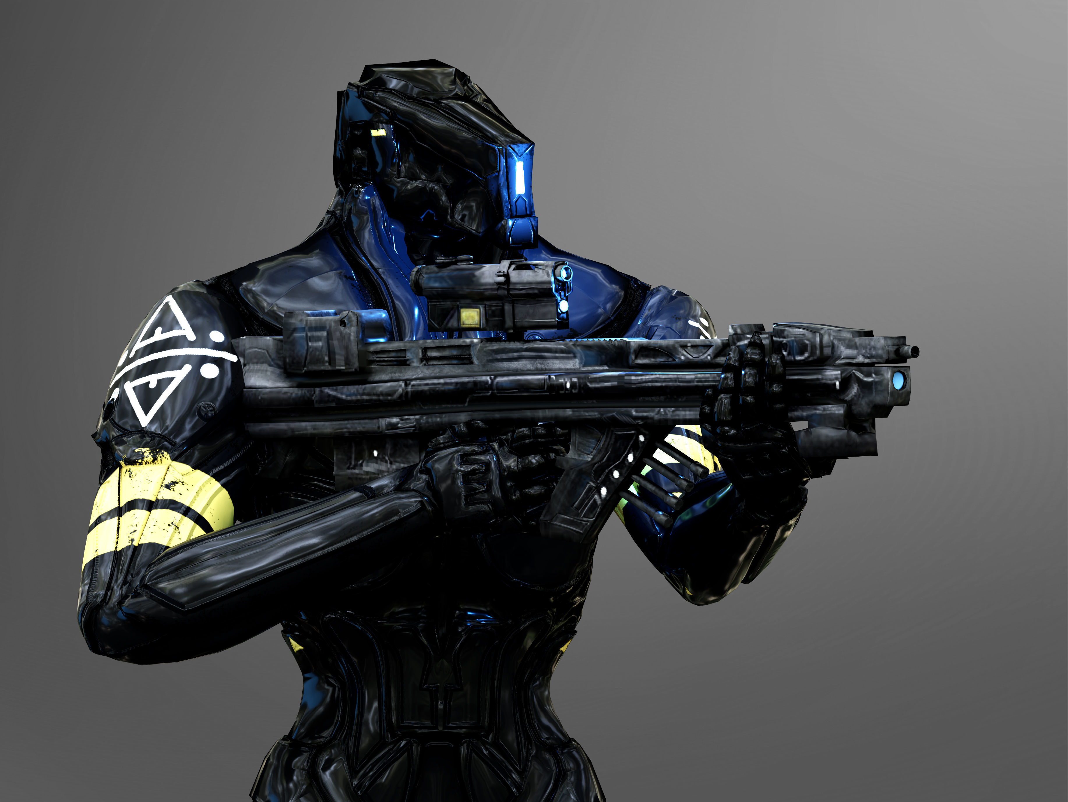 K-Tron  Low-poly 3D model_4