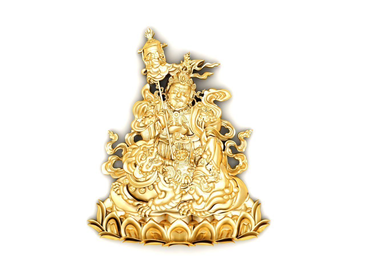 Buddha Tibetain 3D print model_1