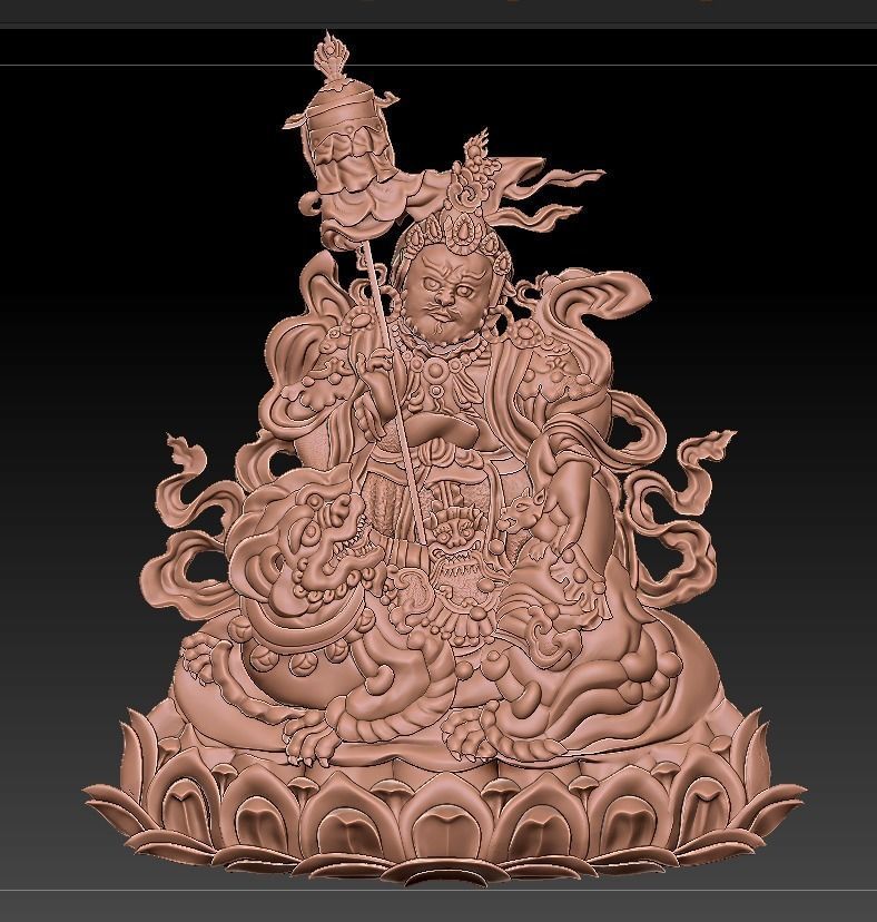 Buddha Tibetain 3D print model_5