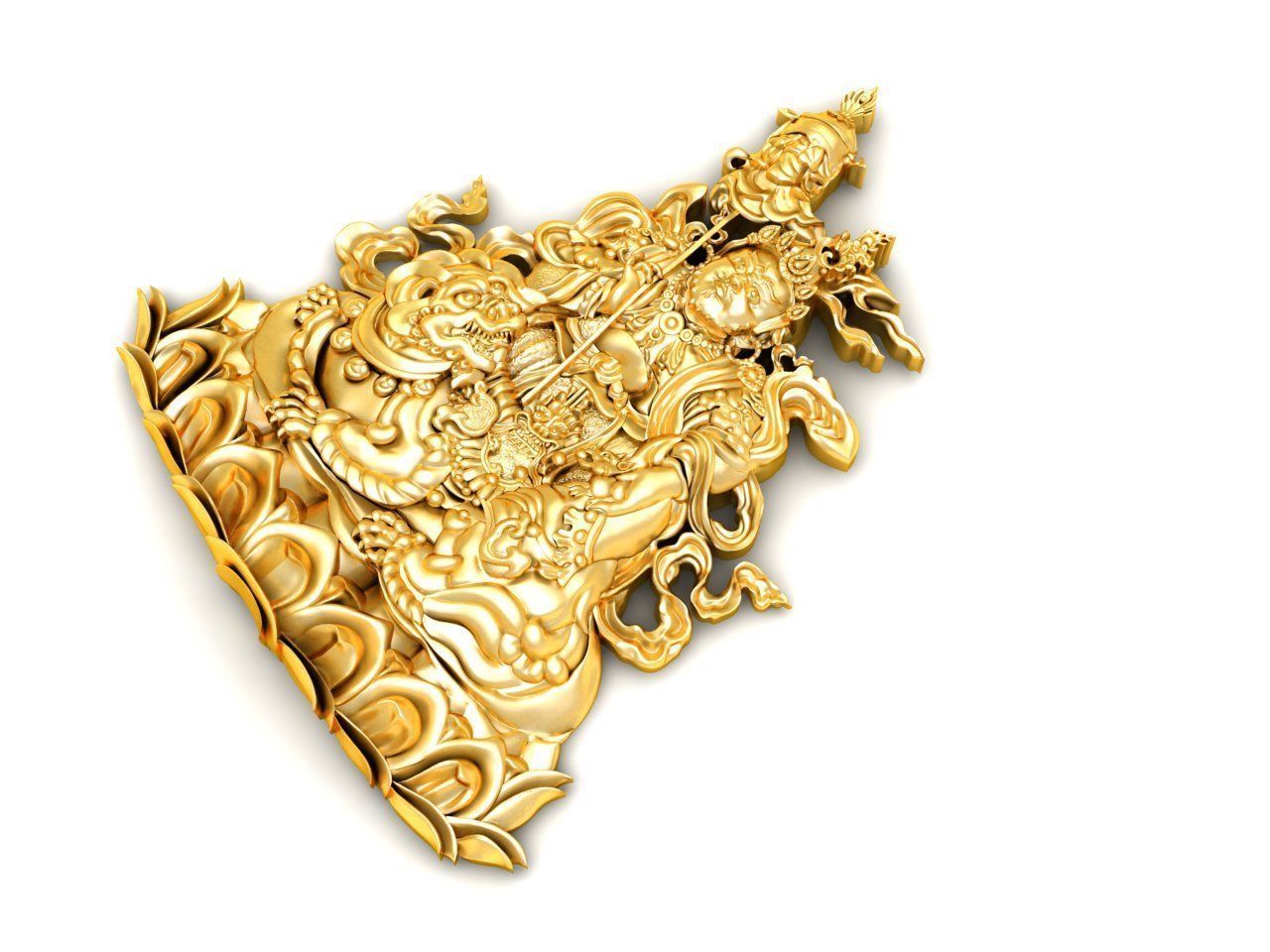 Buddha Tibetain 3D print model_3