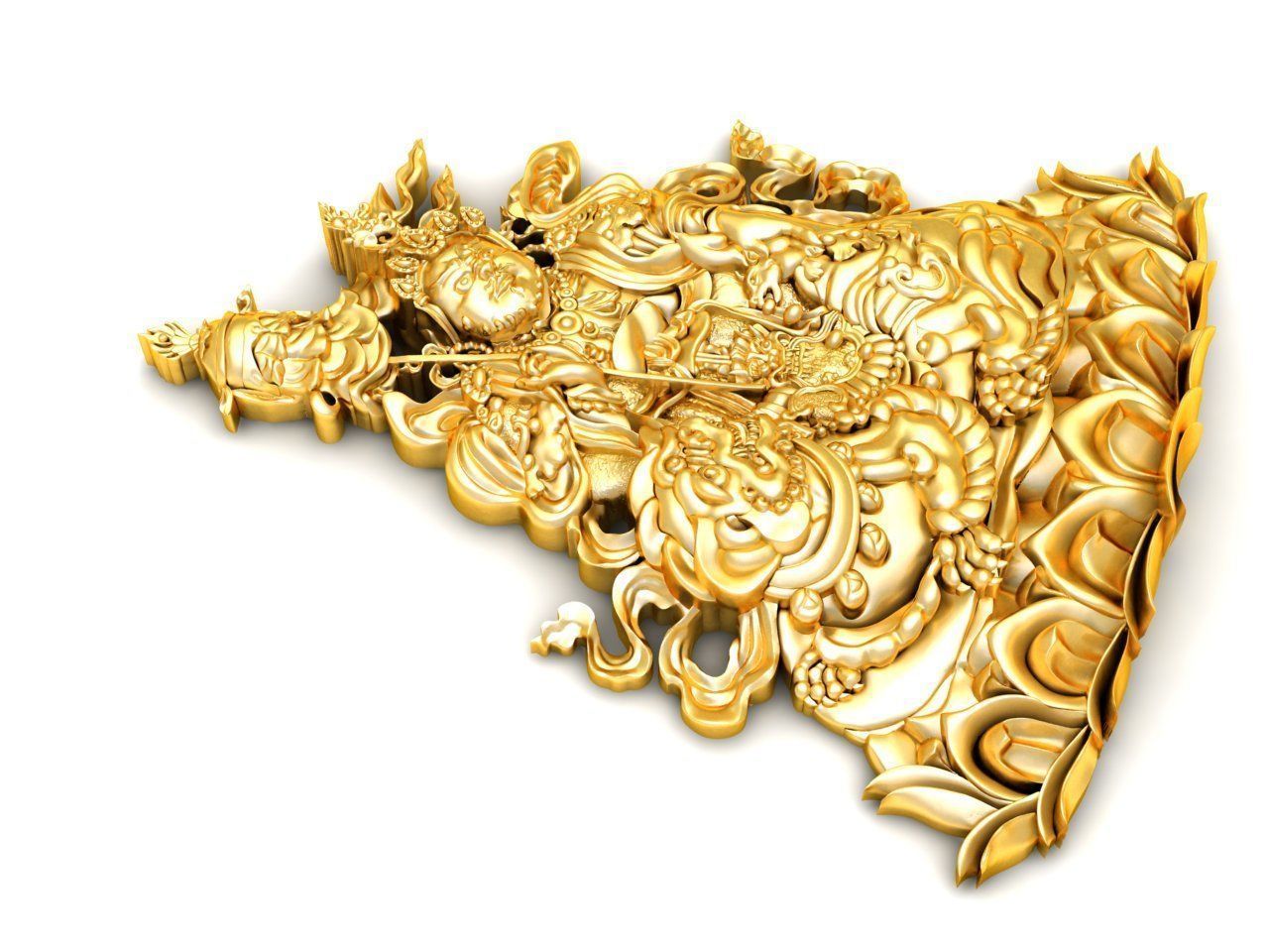 Buddha Tibetain 3D print model_2