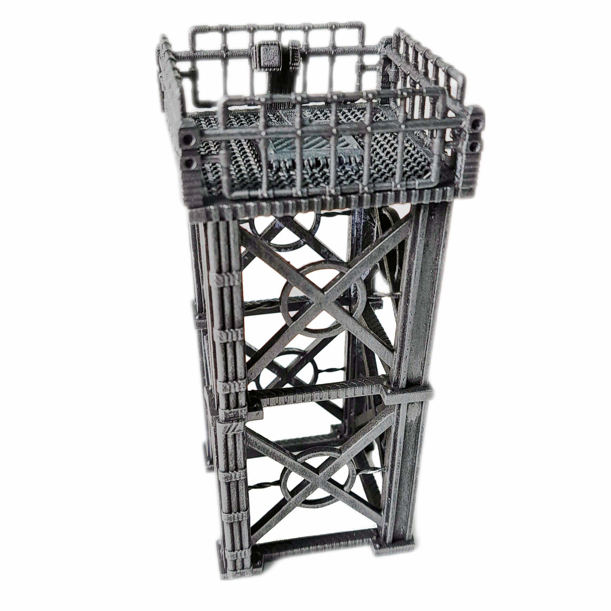 Industrial Chain Link Fences And Watch Towers 3D print model_43