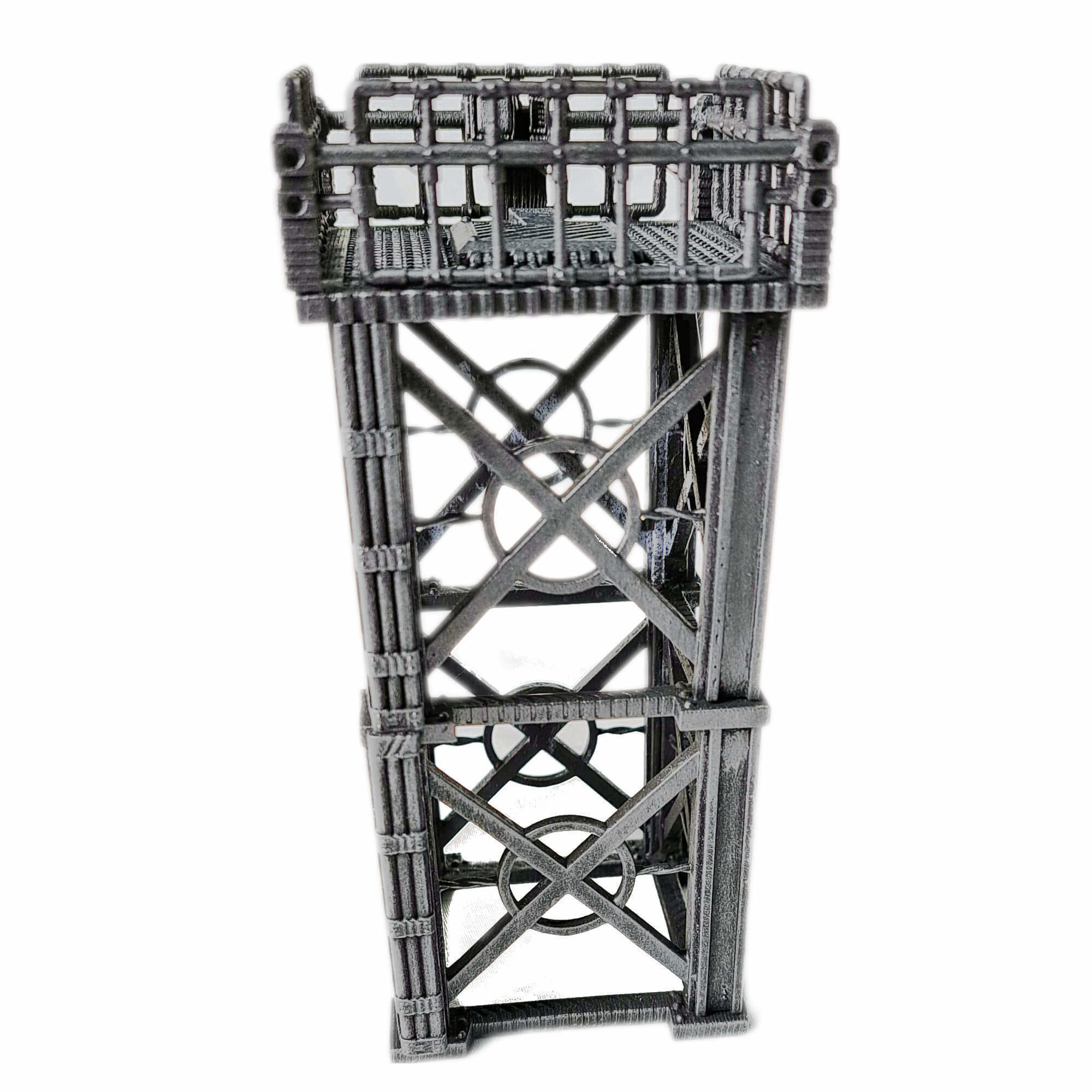 Industrial Chain Link Fences And Watch Towers 3D print model_41