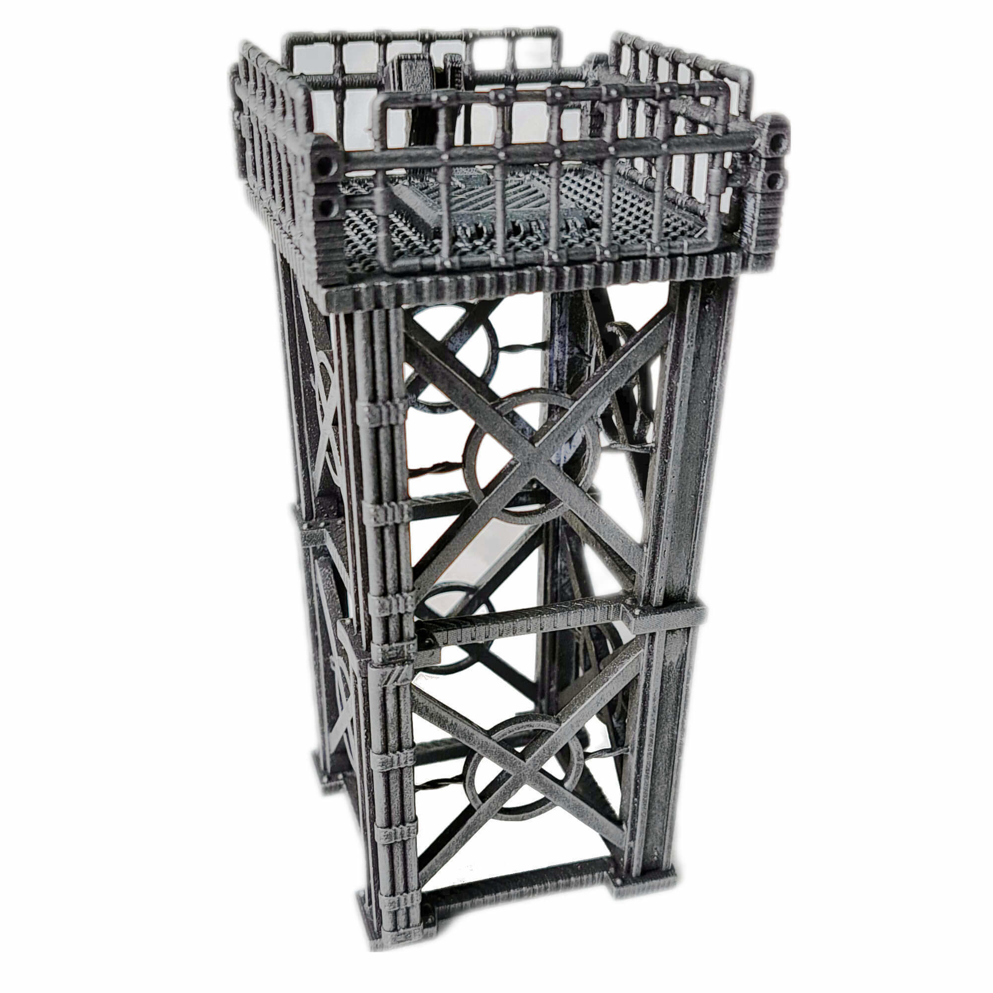 Industrial Chain Link Fences And Watch Towers 3D print model_42