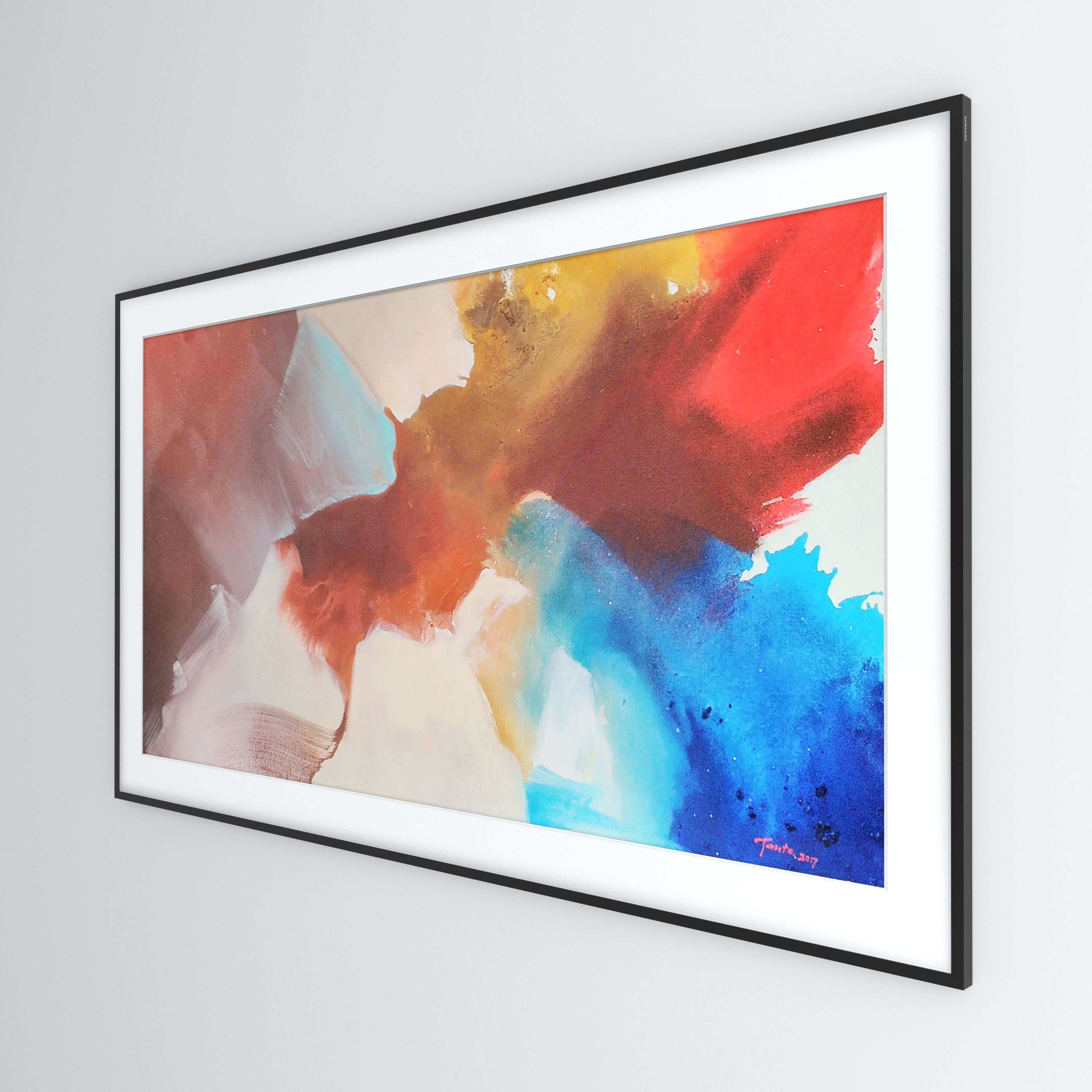 Samsung Class The Frame ArtMode QLED 4K HDR Smart TV 2020 3D model_3