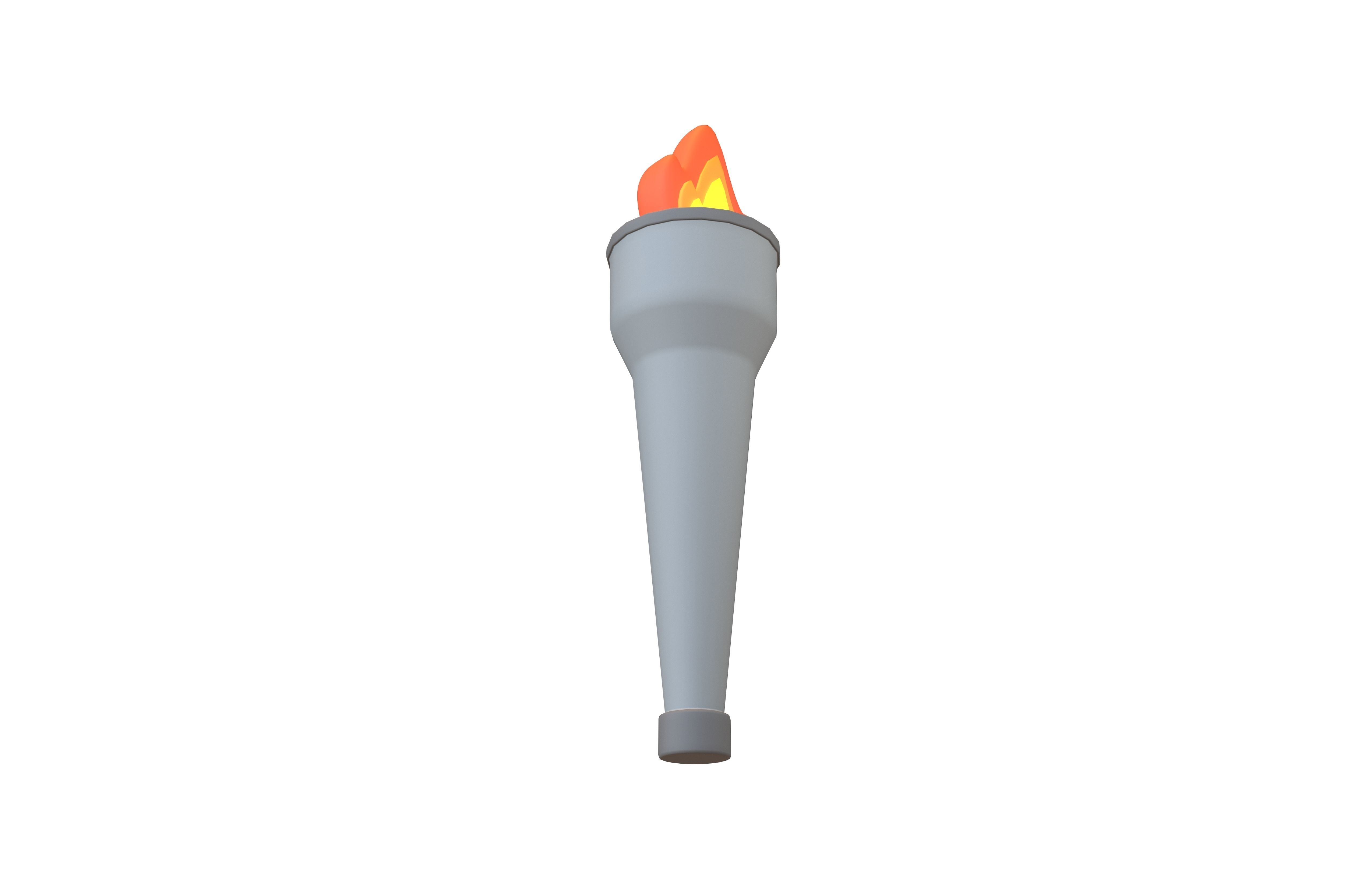 Torch v2 001 Low-poly 3D model_3