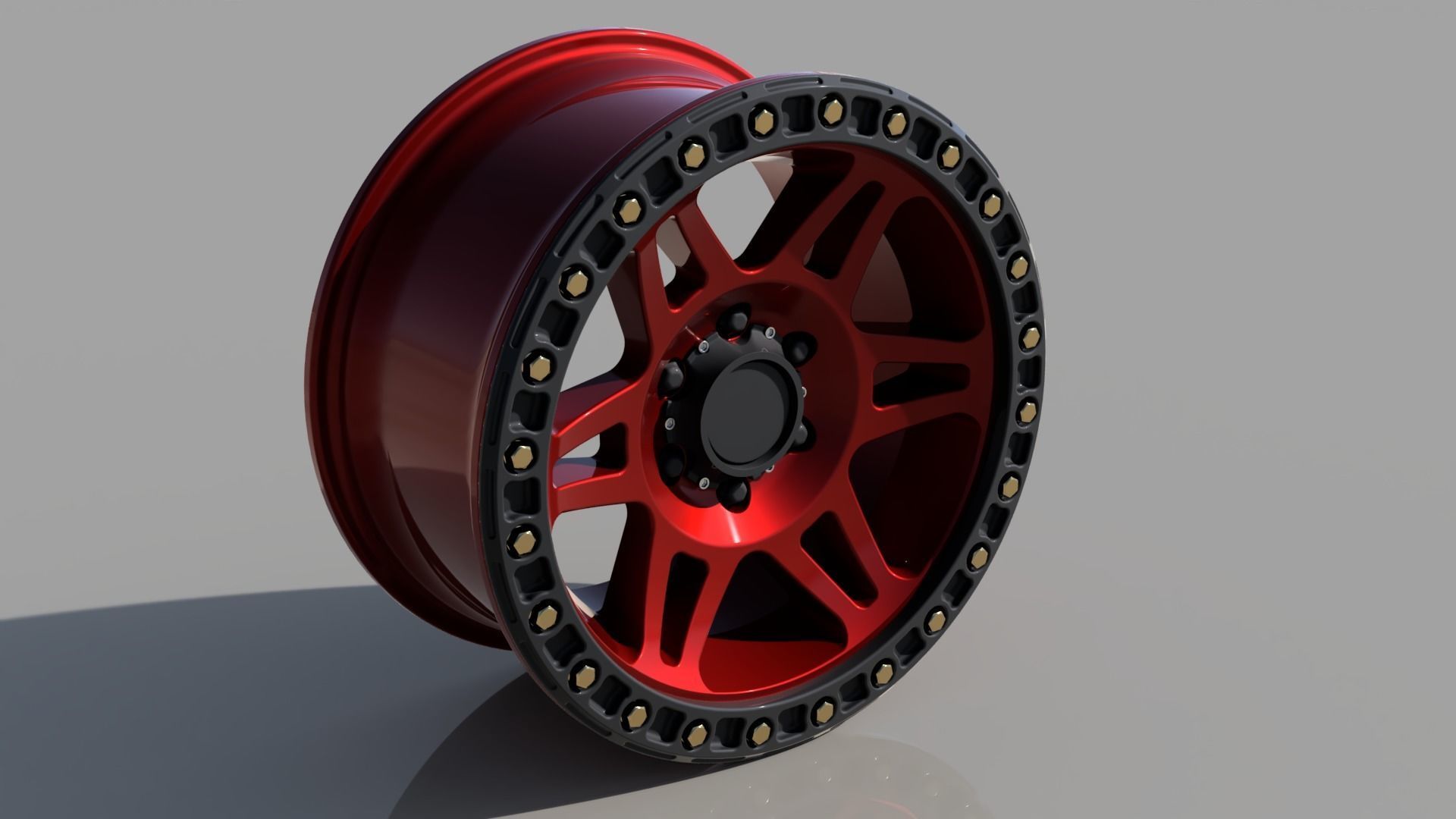 Method 106 beadlock highpoly rim 3D model_6