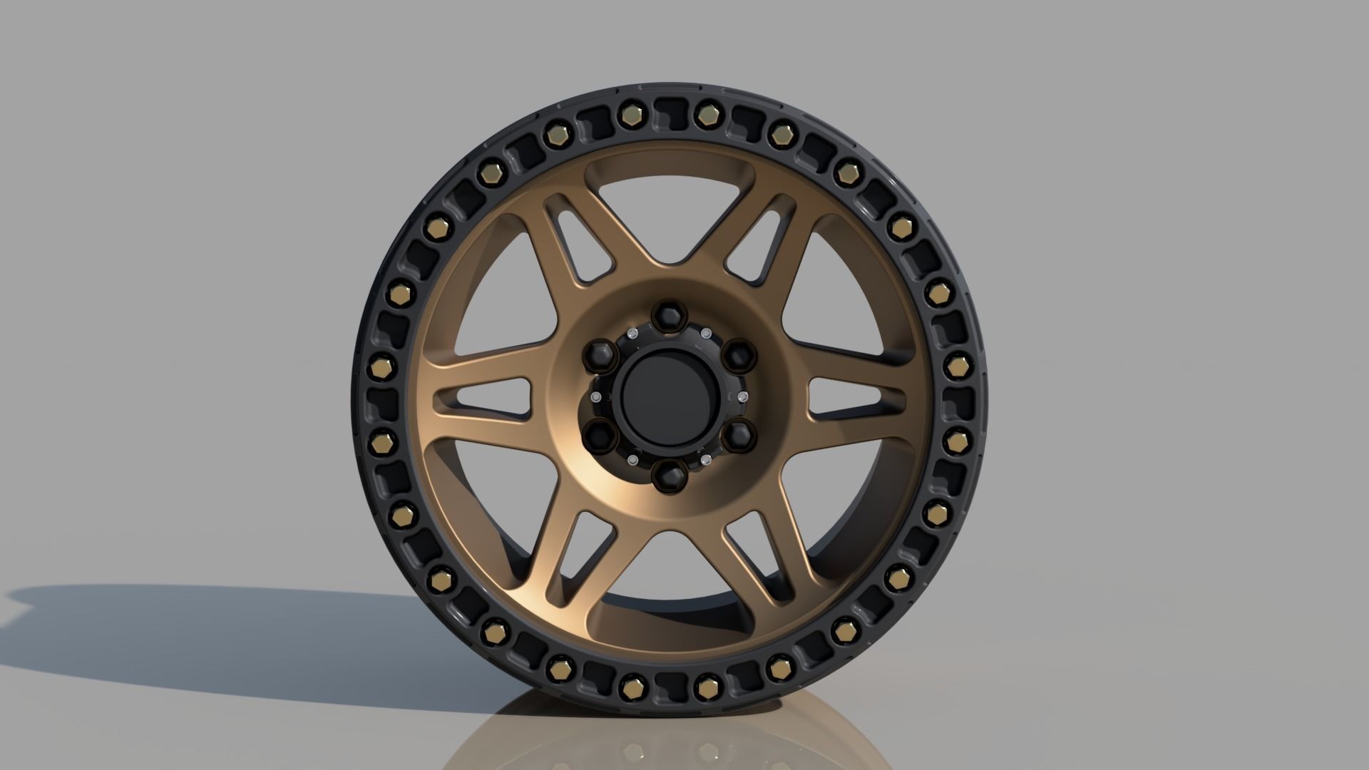 Method 106 beadlock highpoly rim 3D model_2