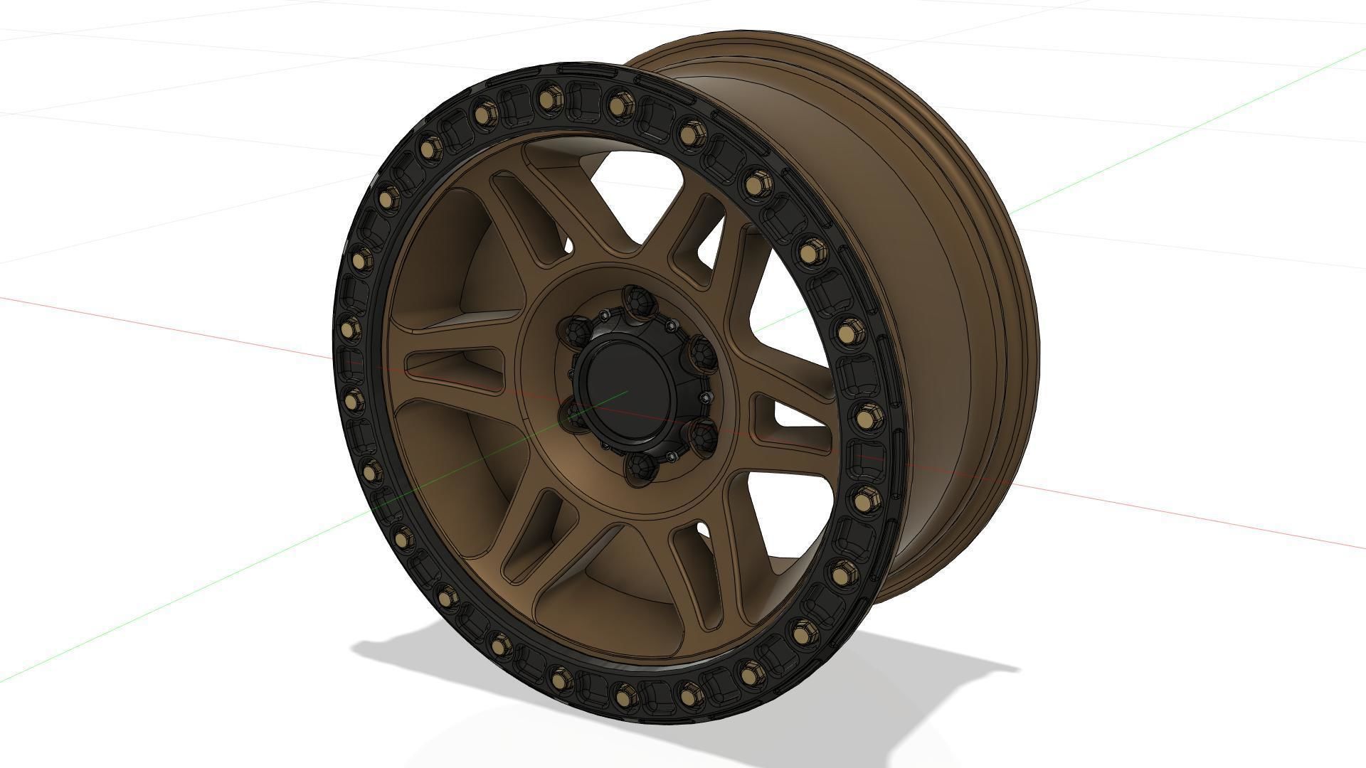 Method 106 beadlock highpoly rim 3D model_7