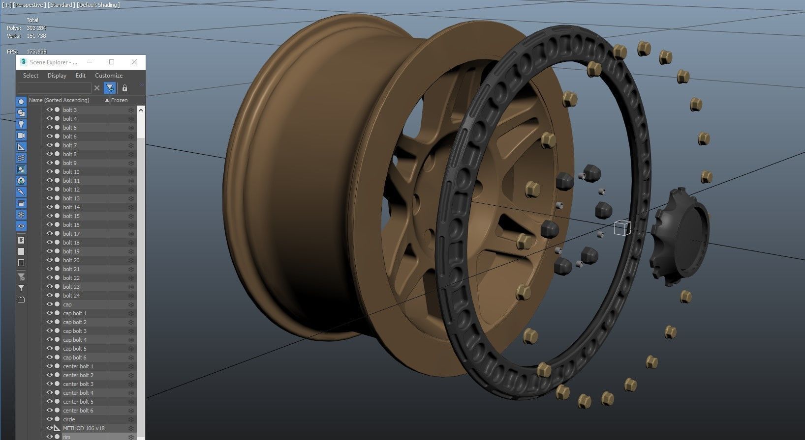 Method 106 beadlock highpoly rim 3D model_12