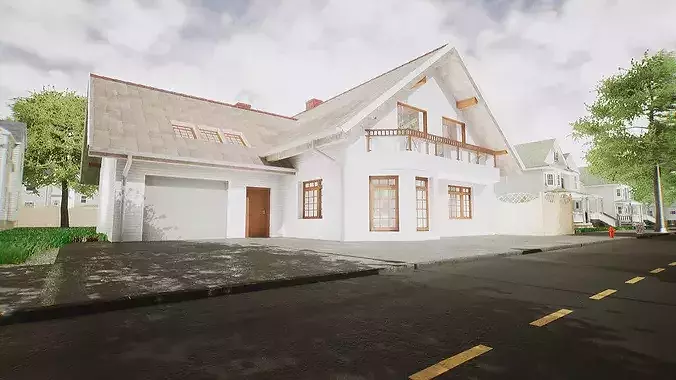 Full Modular House 3D model 5