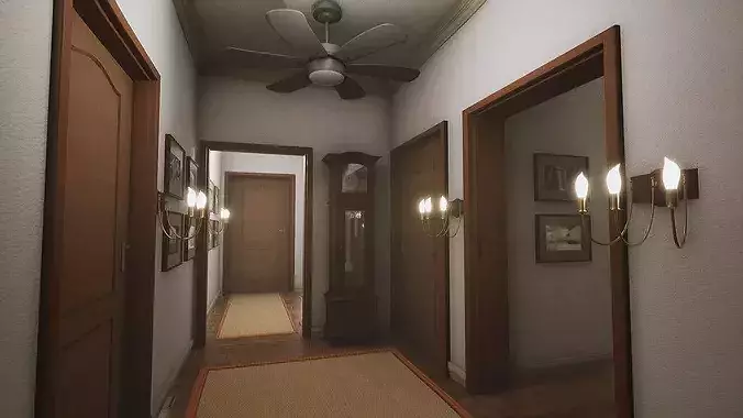 Full Modular House 3D model 7