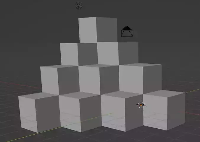 cube stacks triangular