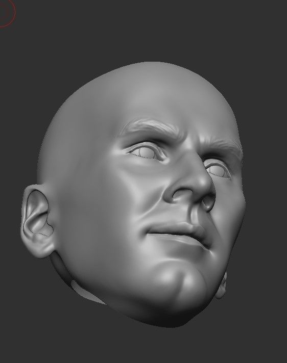 LIONEL MESSI LEGENDARY HEAD WITH HAIR AND BEARD FOR PRINT 3D print model_18