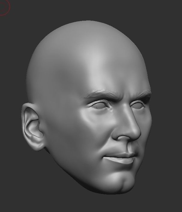 LIONEL MESSI LEGENDARY HEAD WITH HAIR AND BEARD FOR PRINT 3D print model_15