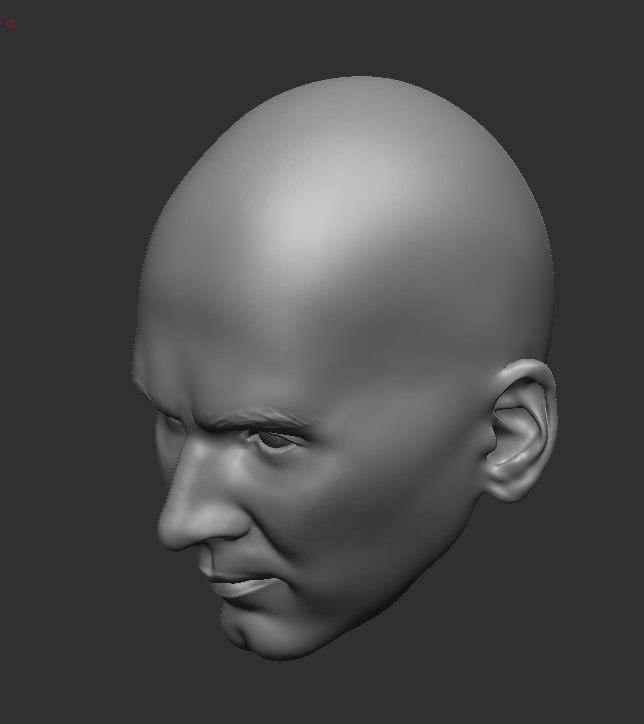 LIONEL MESSI LEGENDARY HEAD WITH HAIR AND BEARD FOR PRINT 3D print model_22