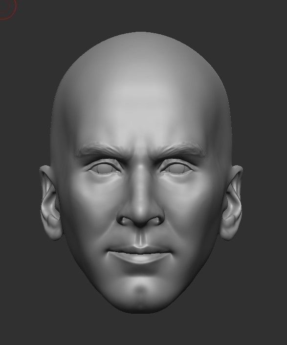 LIONEL MESSI LEGENDARY HEAD WITH HAIR AND BEARD FOR PRINT 3D print model_14