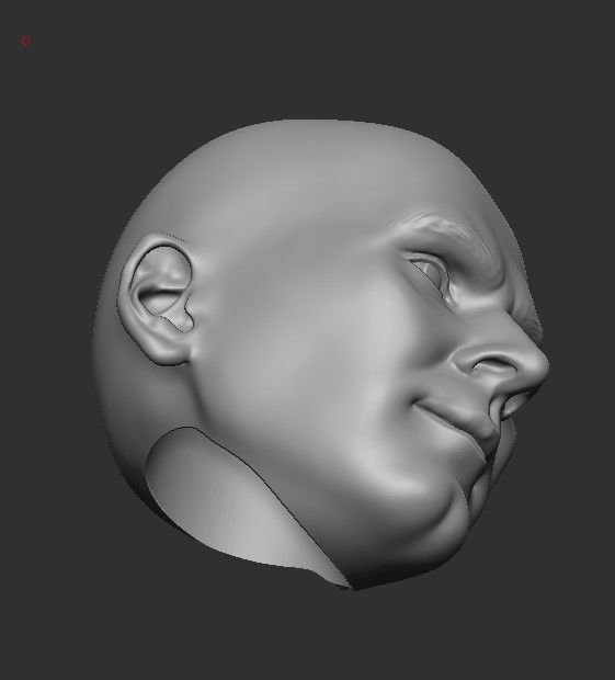 LIONEL MESSI LEGENDARY HEAD WITH HAIR AND BEARD FOR PRINT 3D print model_21