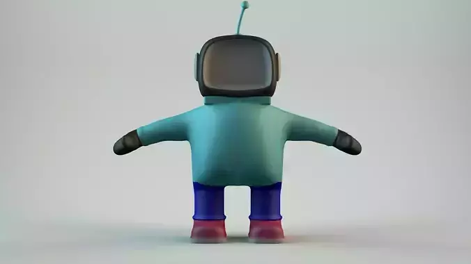CHARACTER MODEL robot with shirt and pants