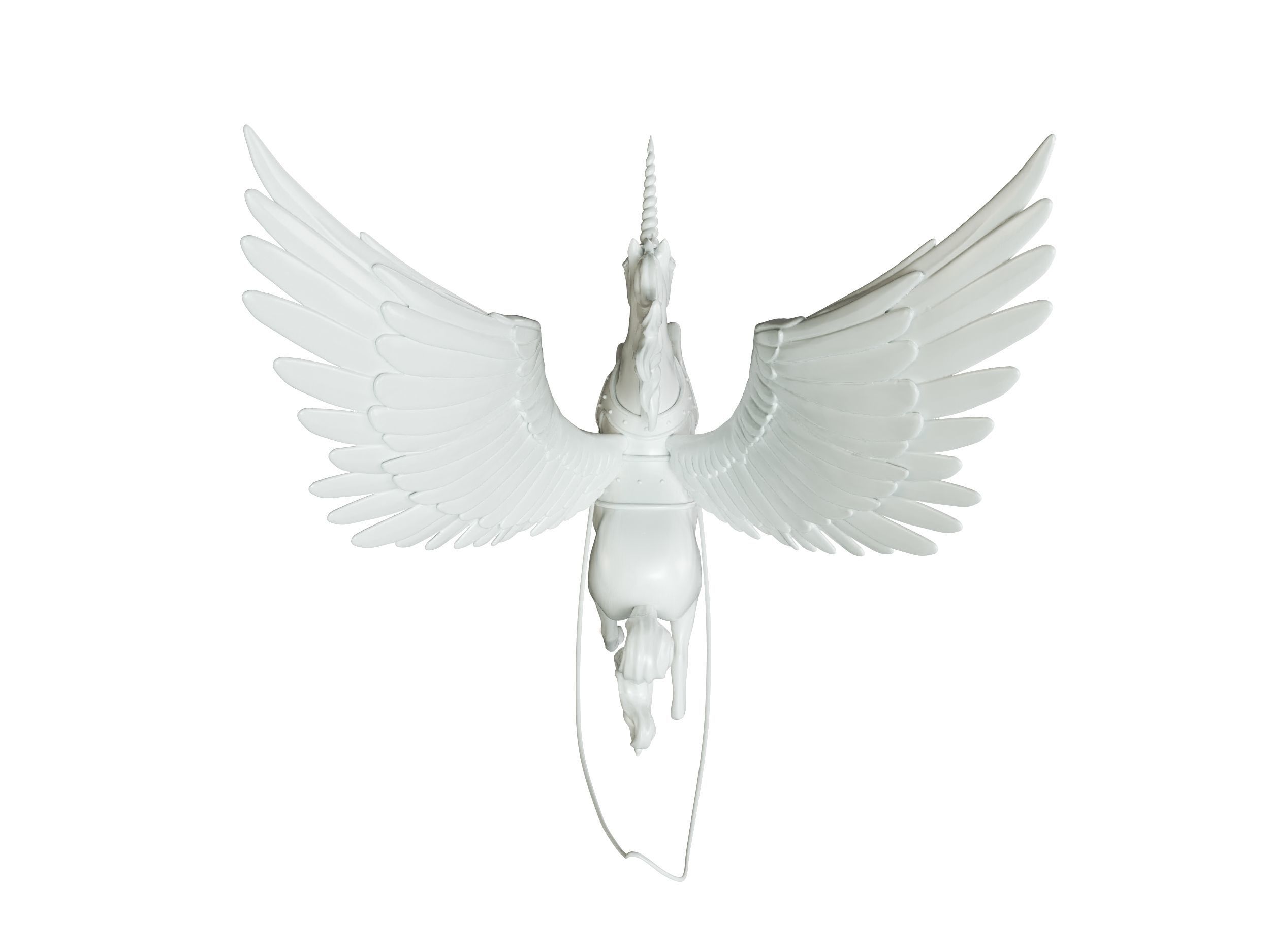 statue of unicorn with wings 3D print model_6