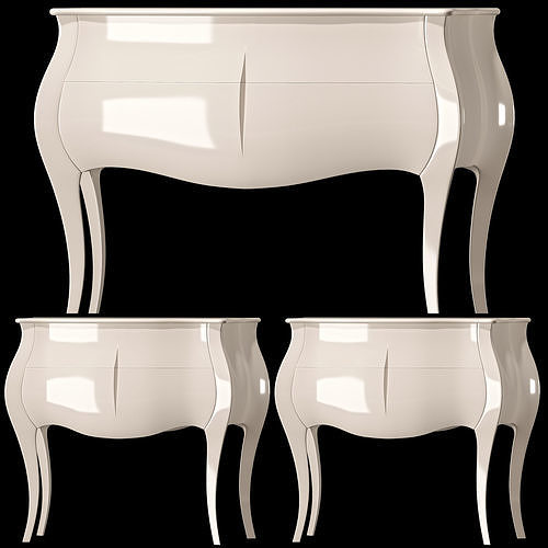 christopher guy narbonne dresser and nightstand 3D model