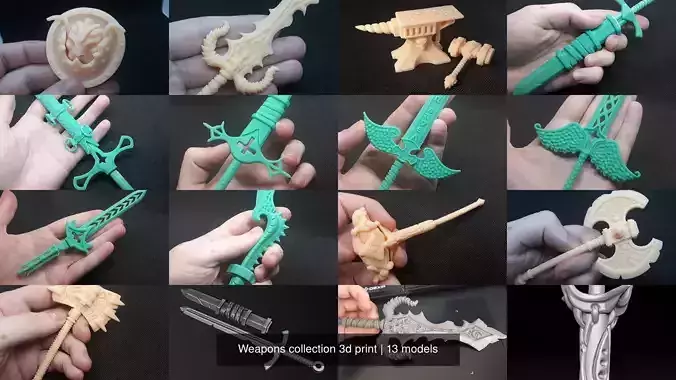 Weapons collection 3d print