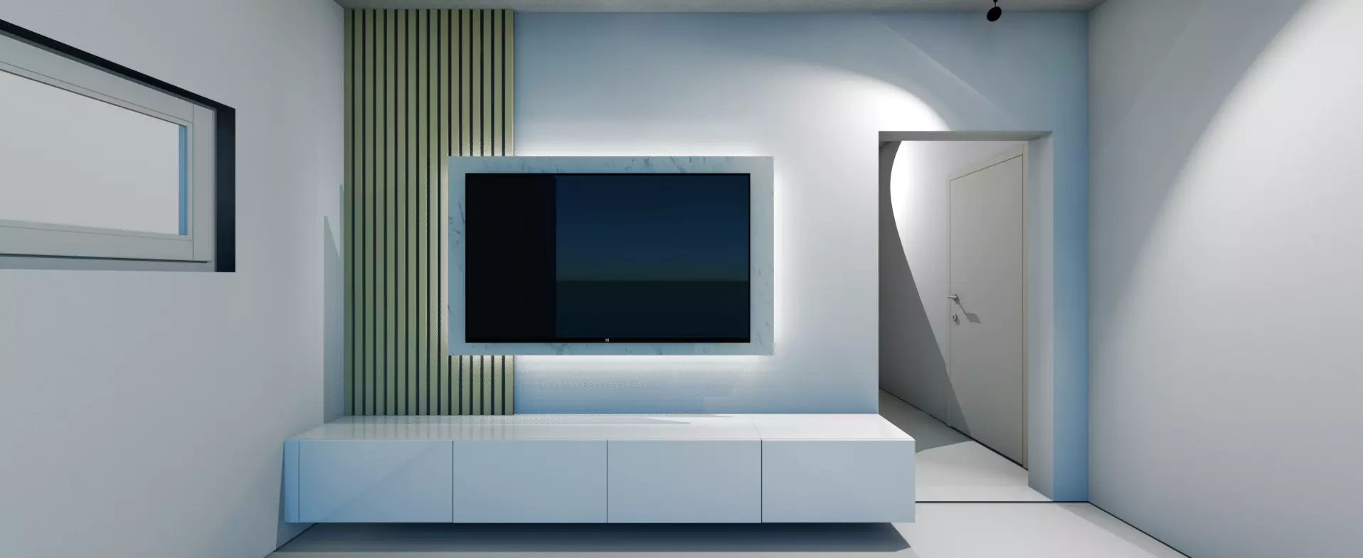 Modern TV Cabinet Free 3D model
