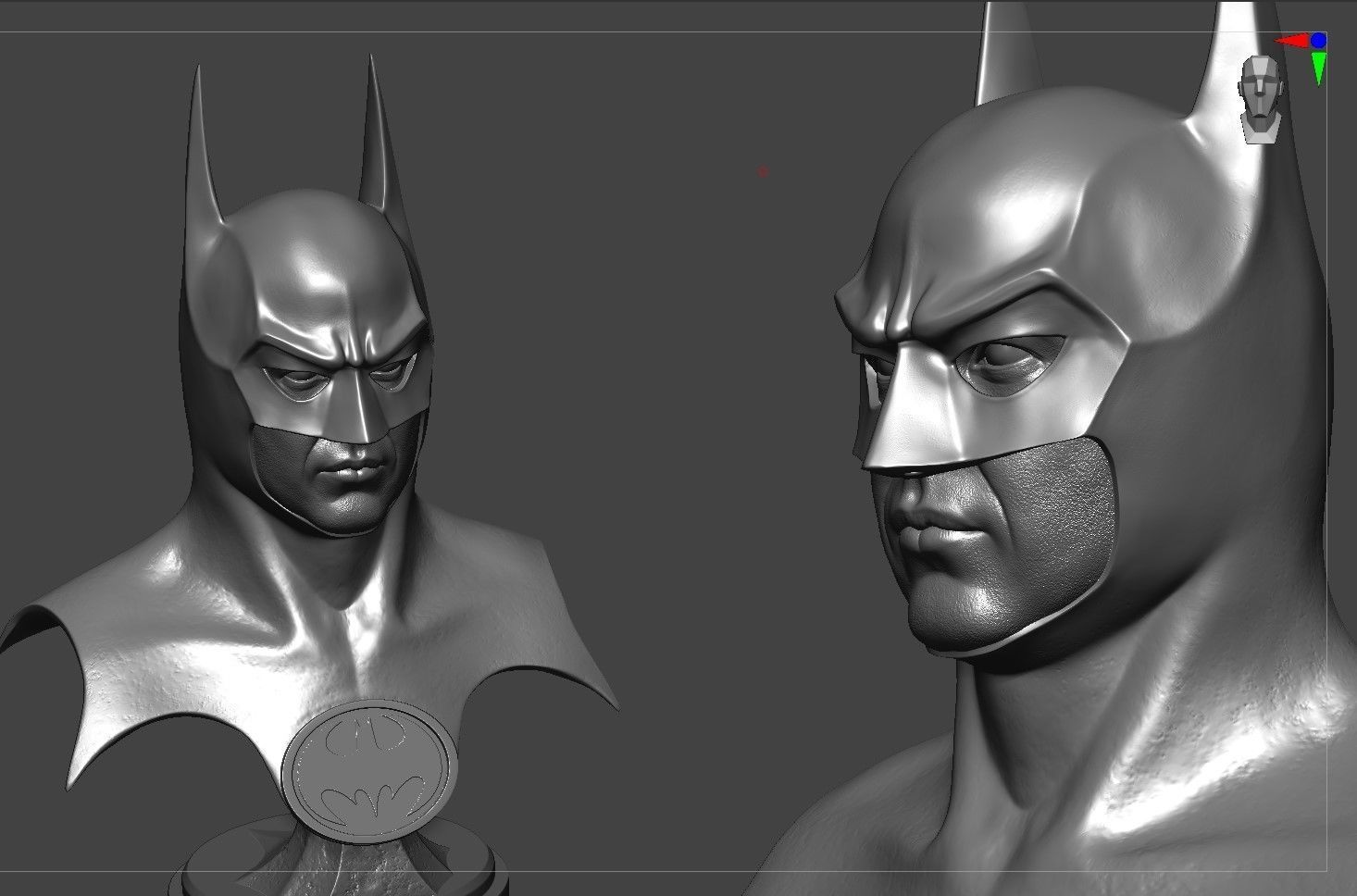 Michael Keaton - Batman Bust 3D print model_10