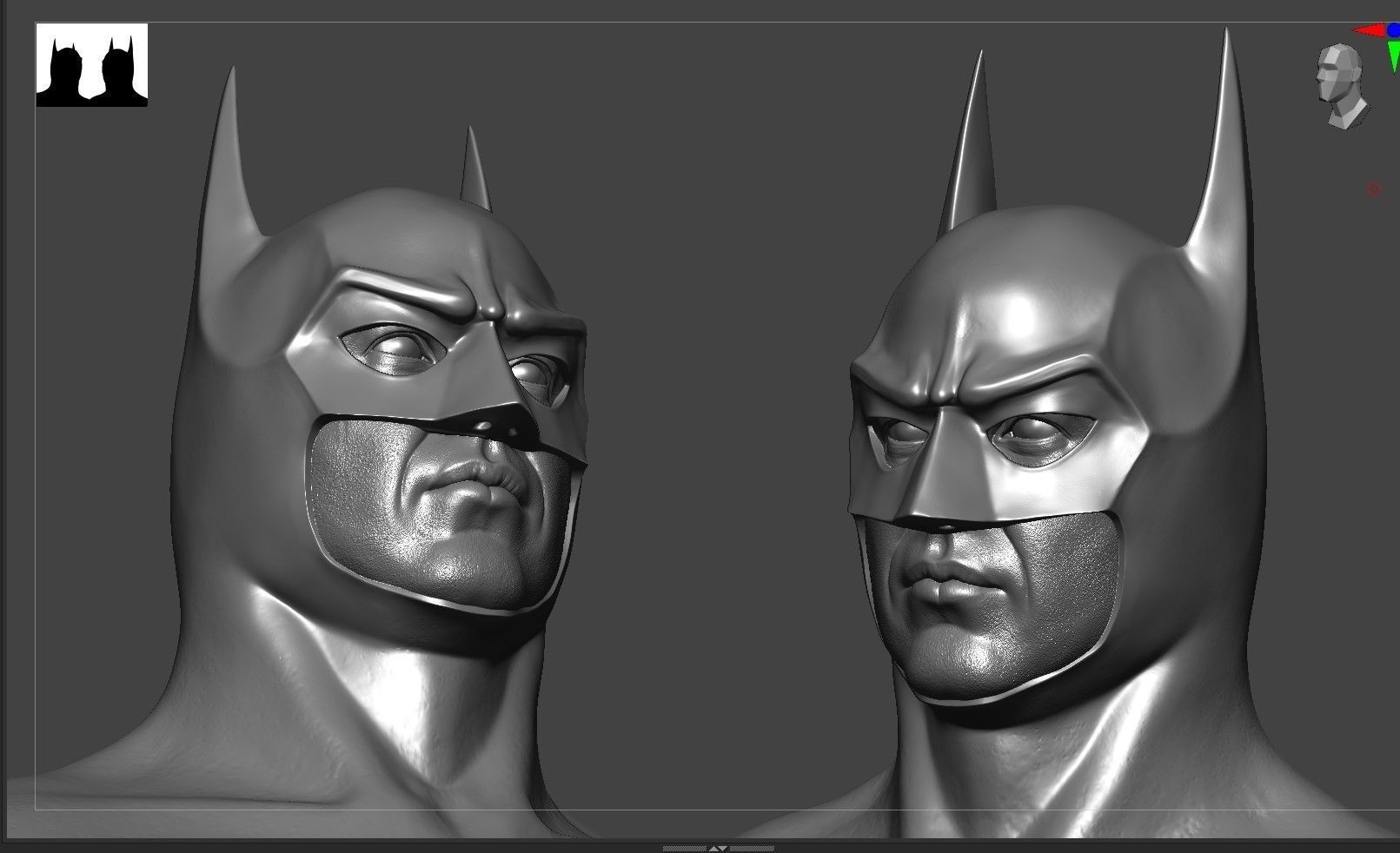 Michael Keaton - Batman Bust 3D print model_9