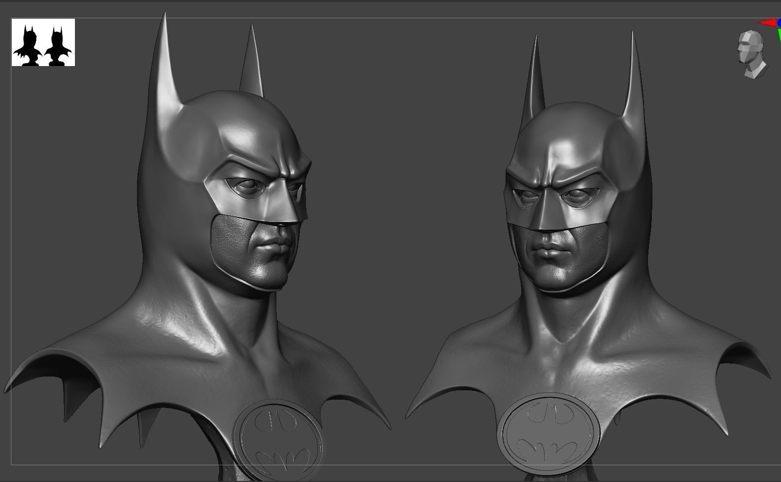 Michael Keaton - Batman Bust 3D print model_8