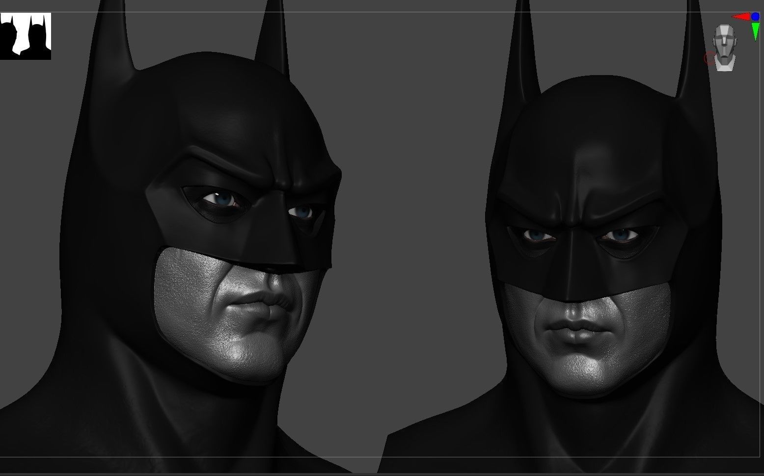 Michael Keaton - Batman Bust 3D print model_6