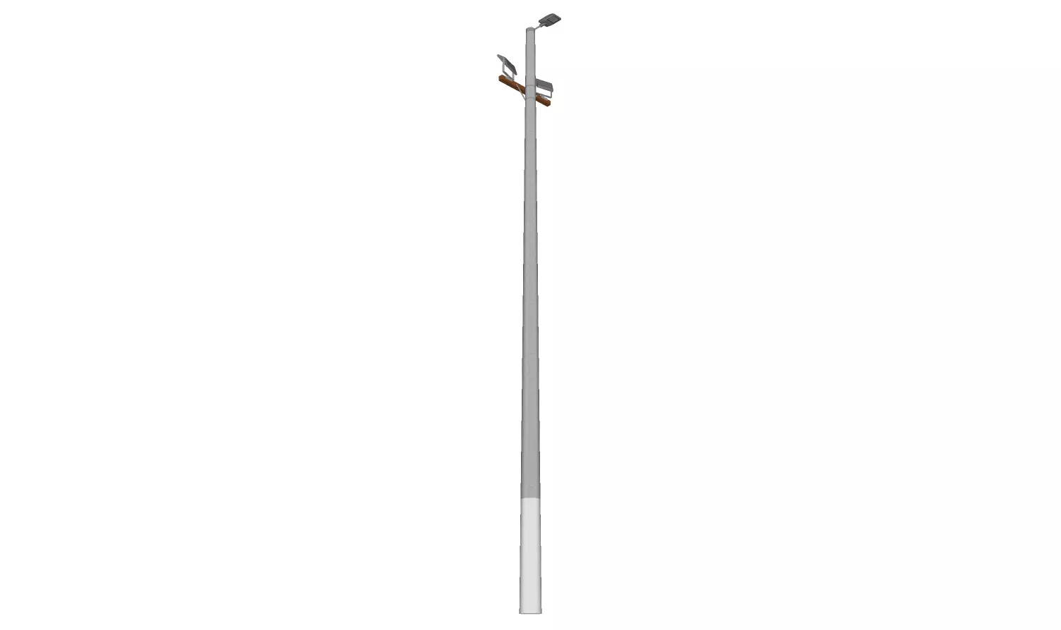 Concrete Lamp Post - Light Pole - Light Post - Street Light 21 3D model