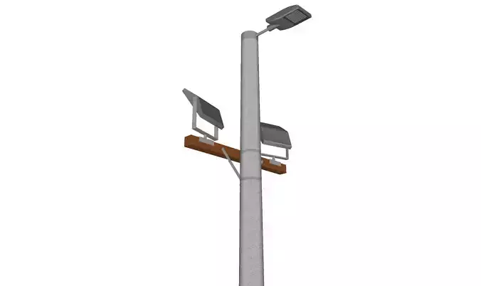 Concrete Lamp Post - Light Pole - Light Post - Street Light 21