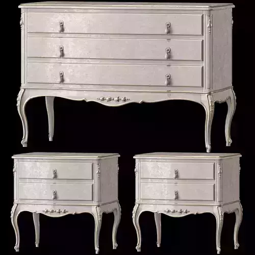 silvano grifoni nightstand  and dresser art 3650