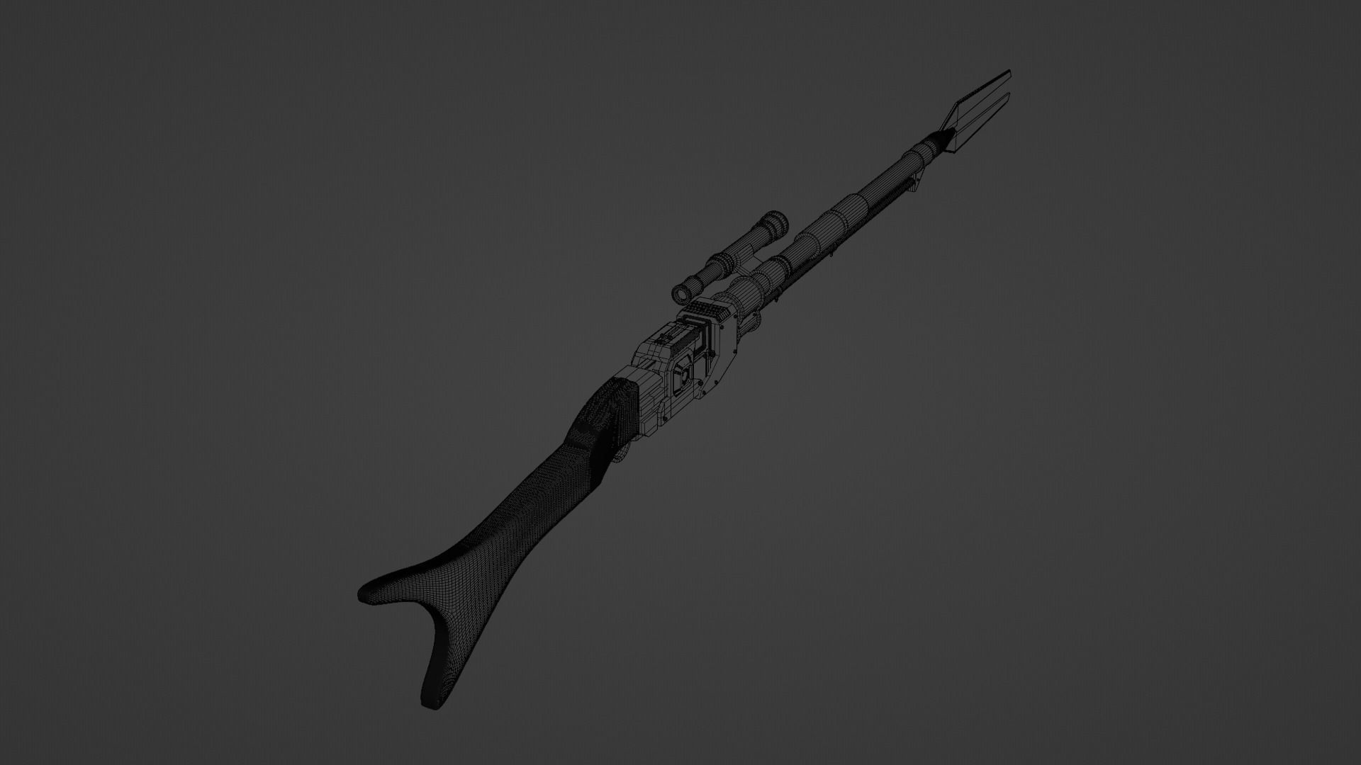 Mandalorian Sniper  3D model_4