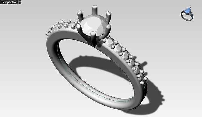 6 claws ring Free 3D print model