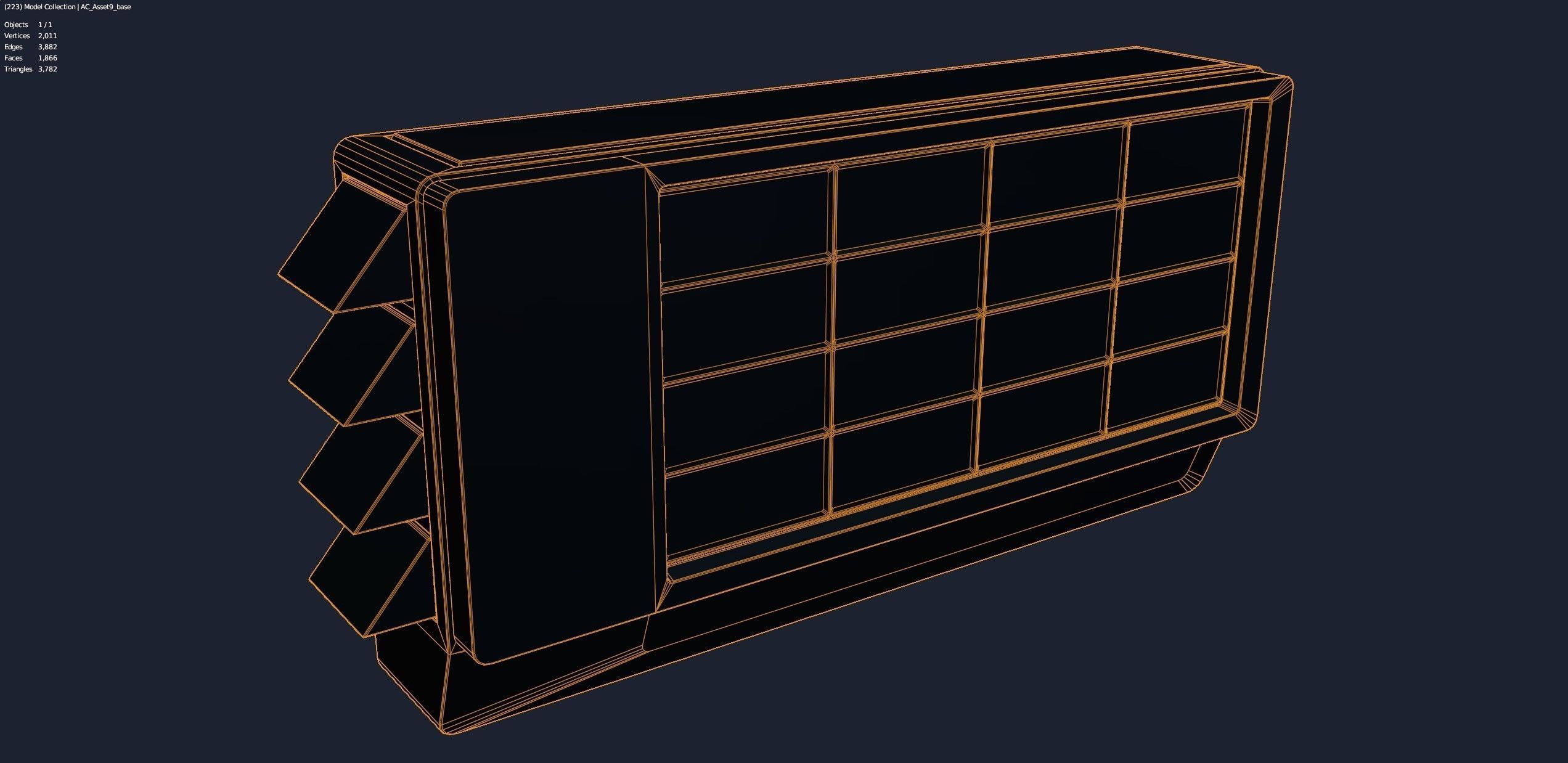 Air Conditioner Unit and Refrigeration Machine Game Ready Low-poly 3D model_3