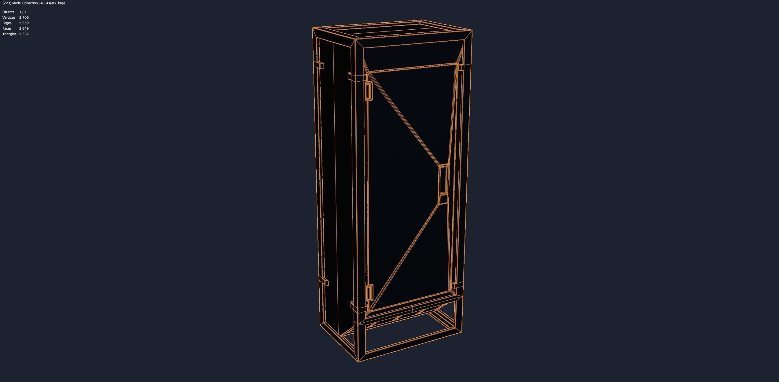 Air Conditioner Unit and Refrigeration Machine Game Ready Low-poly 3D model_3