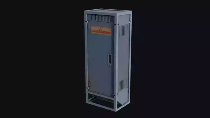 Air Conditioner Unit and Refrigeration Machine Game Ready Low-poly 3D model
