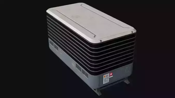 Air Conditioner Unit and Refrigeration Machine Game Ready Low-poly 3D model