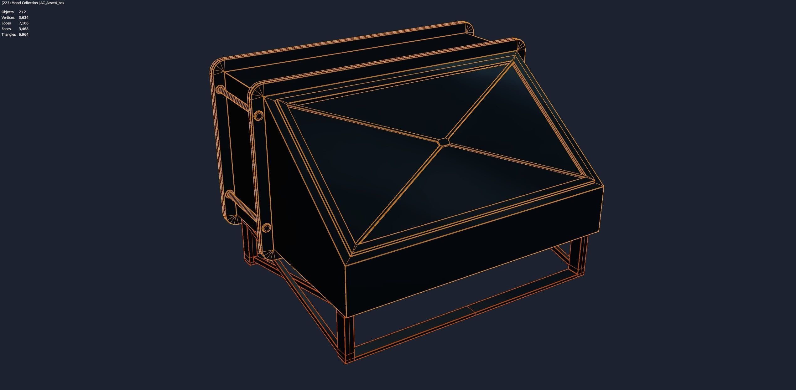 Air Conditioner Unit and Refrigeration Machine Game Ready Low-poly 3D model_3