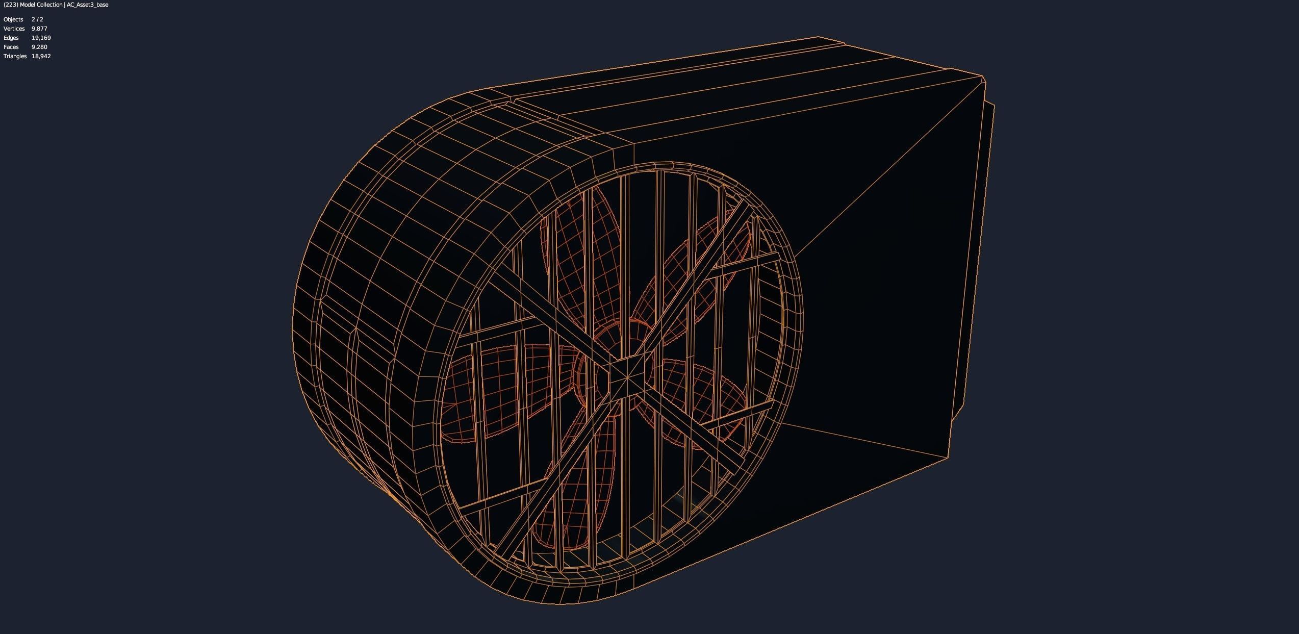 Air Conditioner Unit and Refrigeration Machine Game Ready Low-poly 3D model_3
