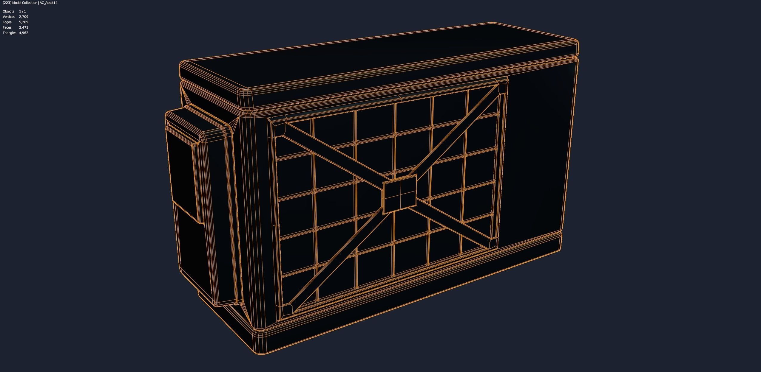 Air Conditioner Unit and Refrigeration Machine Game Ready Low-poly 3D model_3